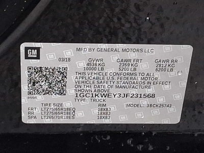 2018 Chevrolet Silverado 2500 HD LTZ