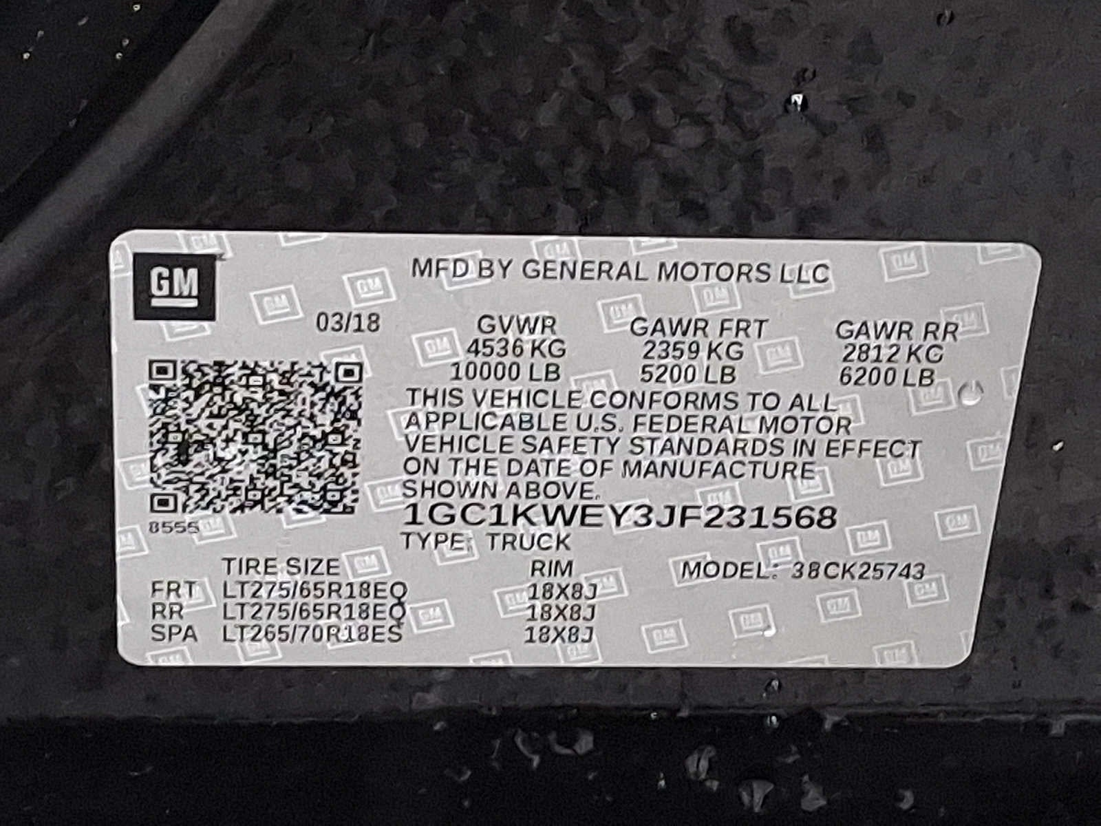 2018 Chevrolet Silverado 2500 HD LTZ