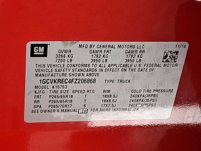 2015 Chevrolet Silverado 1500 LT