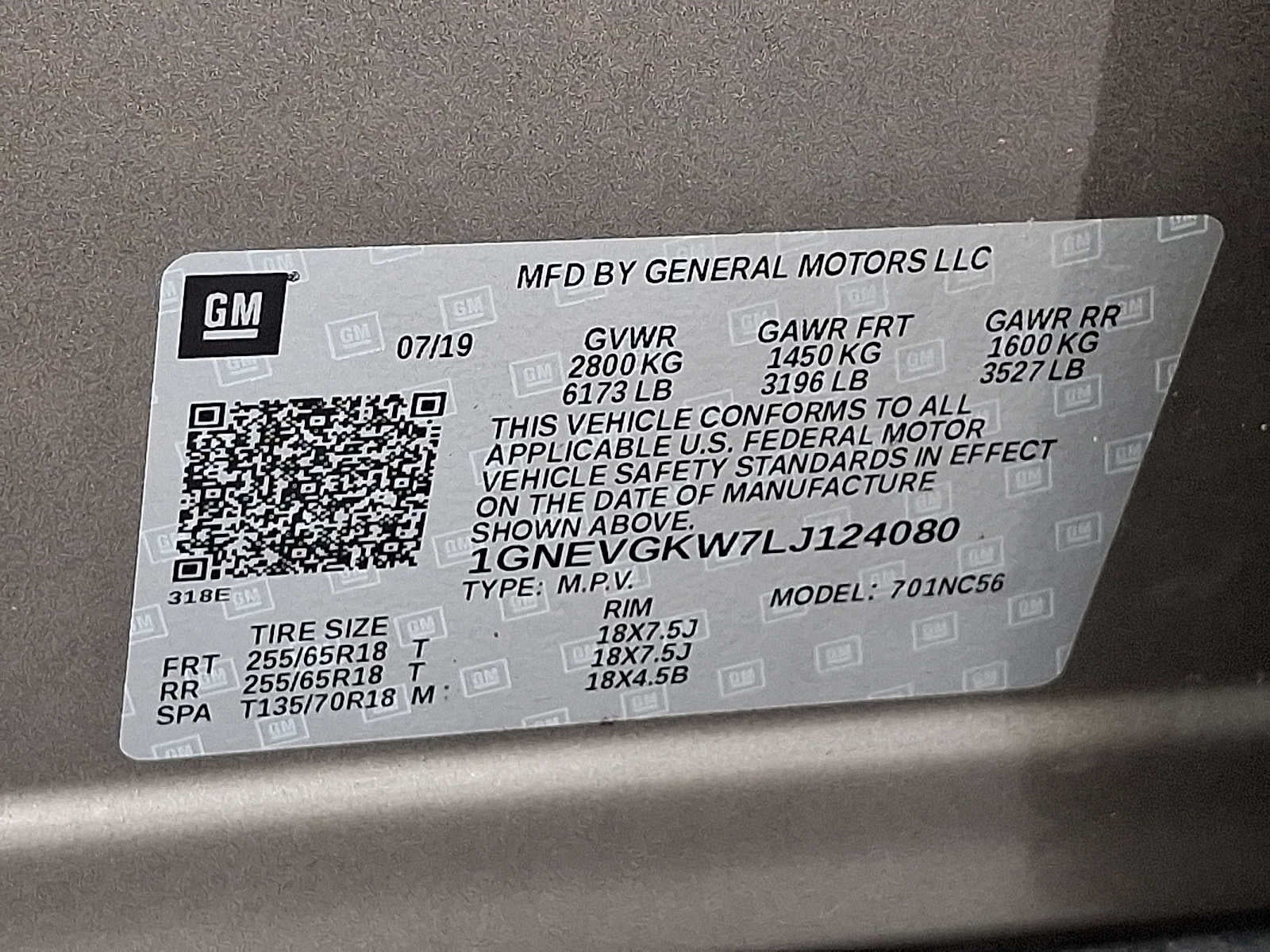 2020 Chevrolet Traverse LT Cloth