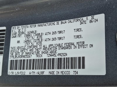 2024 Toyota Tacoma 4WD SR5