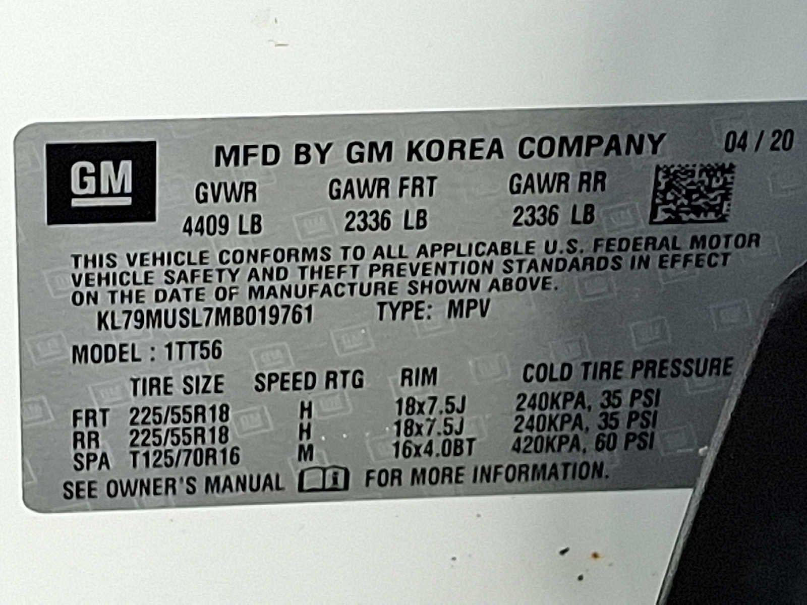 2021 Chevrolet Trailblazer RS