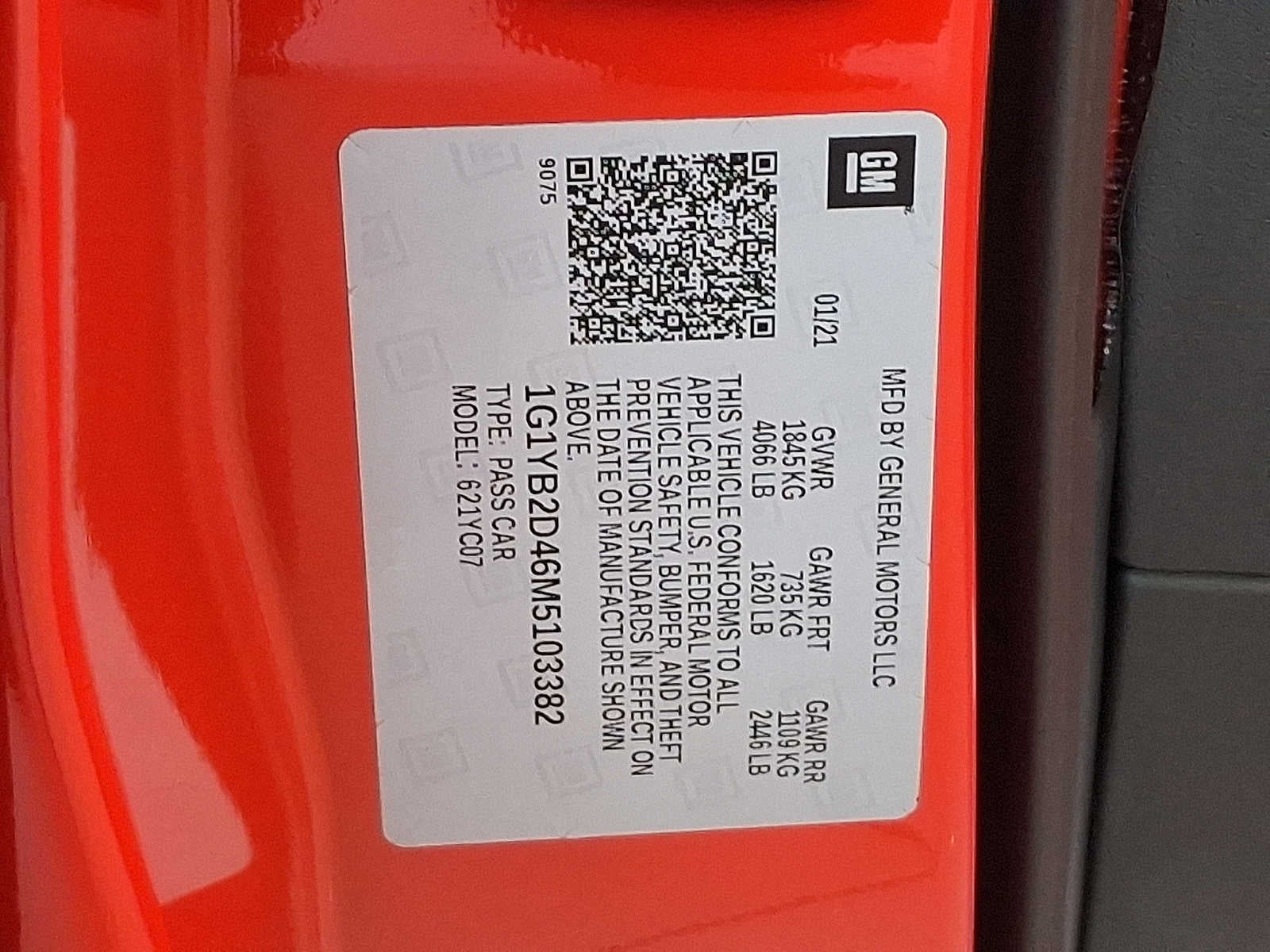 2021 Chevrolet Corvette Stingray 2LT