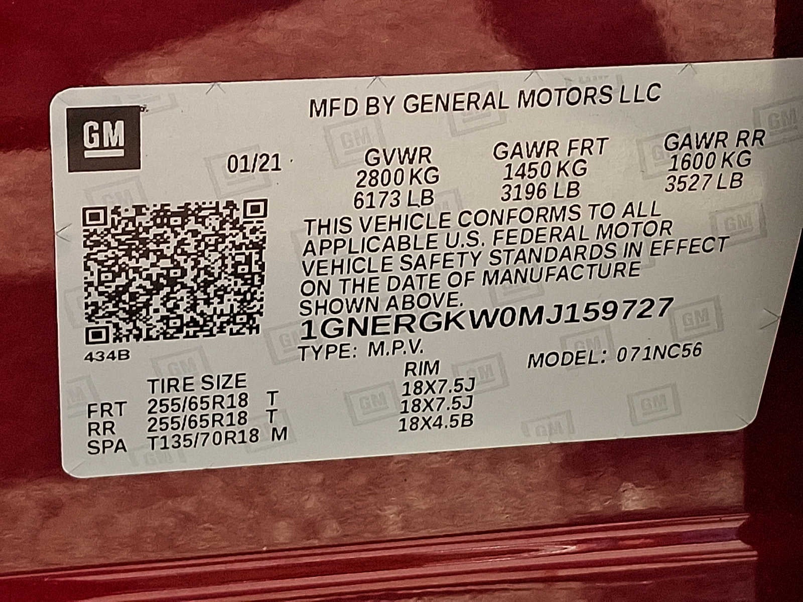 2021 Chevrolet Traverse LT Cloth