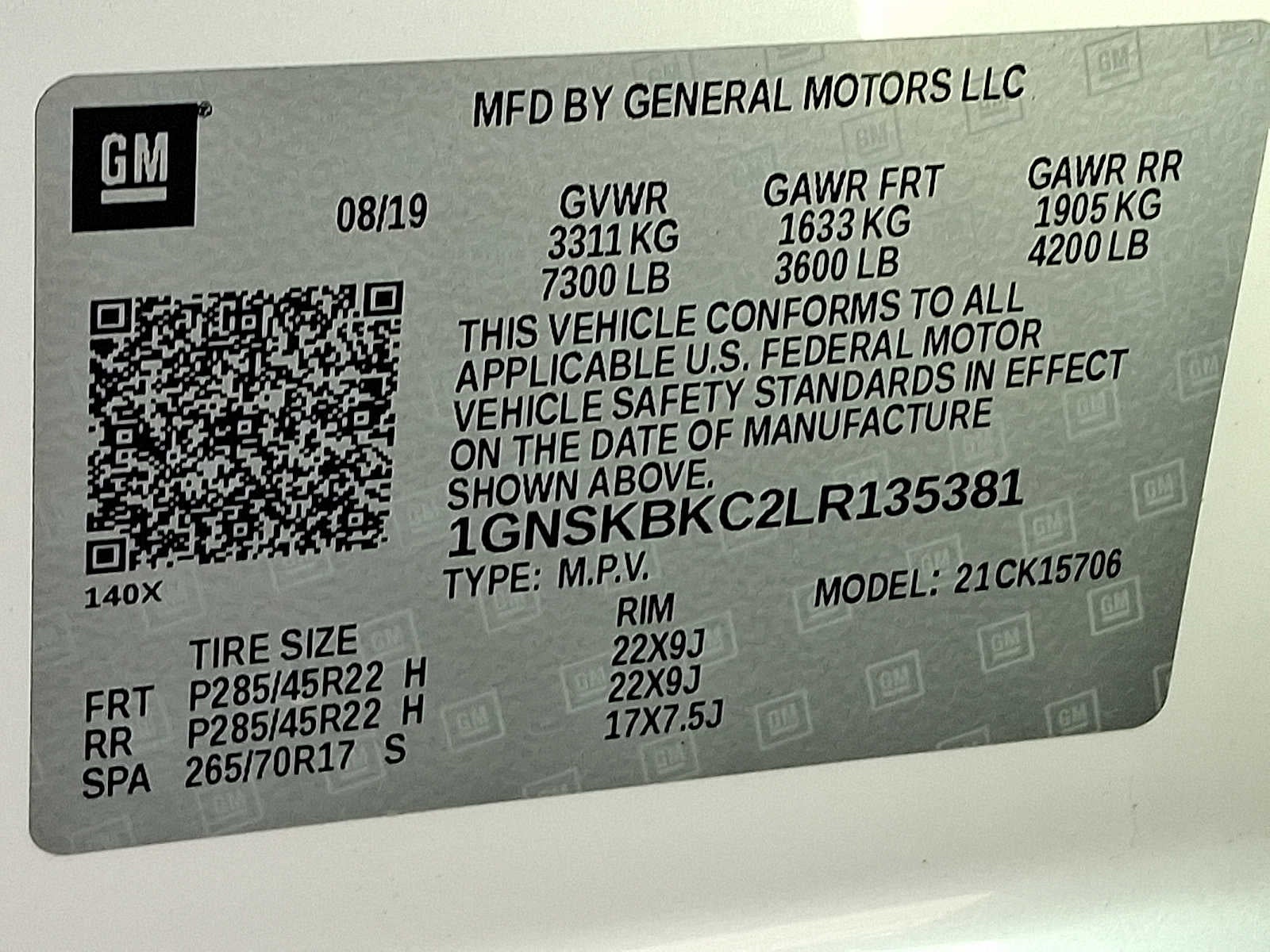 2020 Chevrolet Tahoe LT