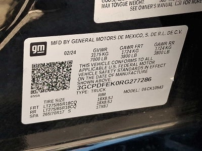2024 Chevrolet Silverado 1500 LT Trail Boss