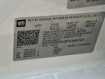 2023 Chevrolet Silverado 1500 LT (2FL)