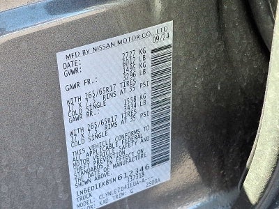 2025 Nissan Frontier SL