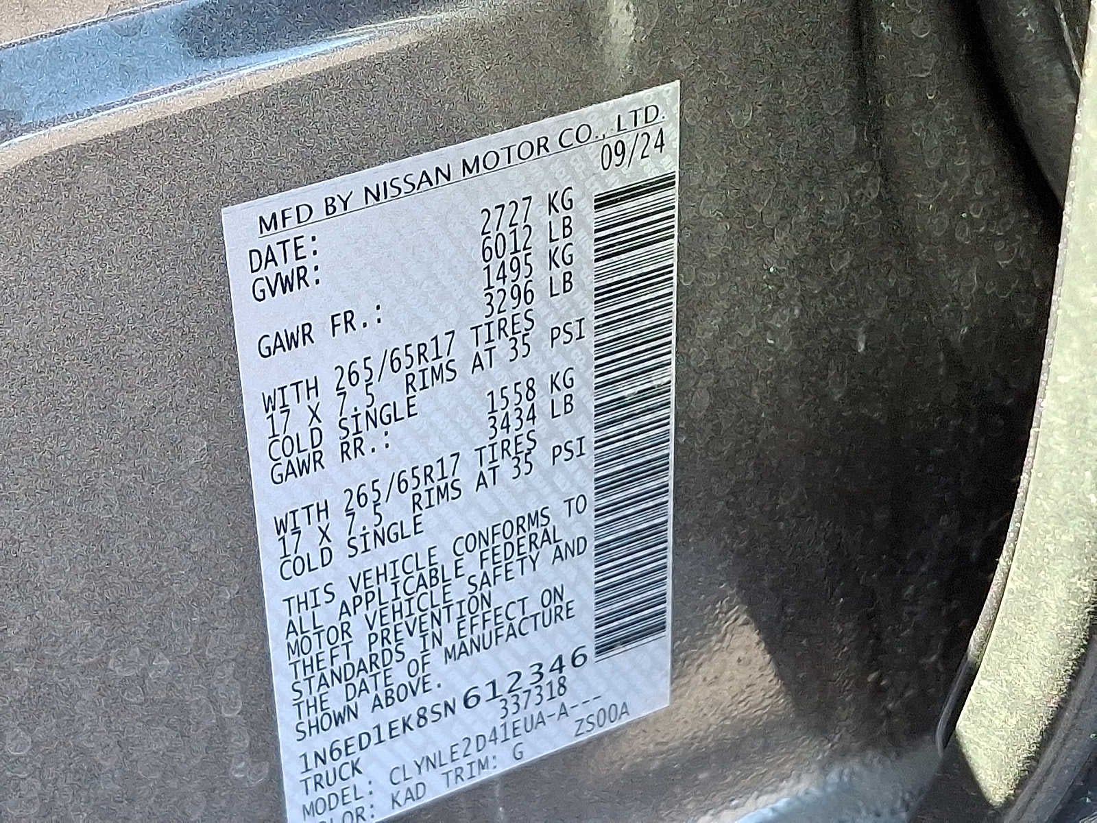 2025 Nissan Frontier SL