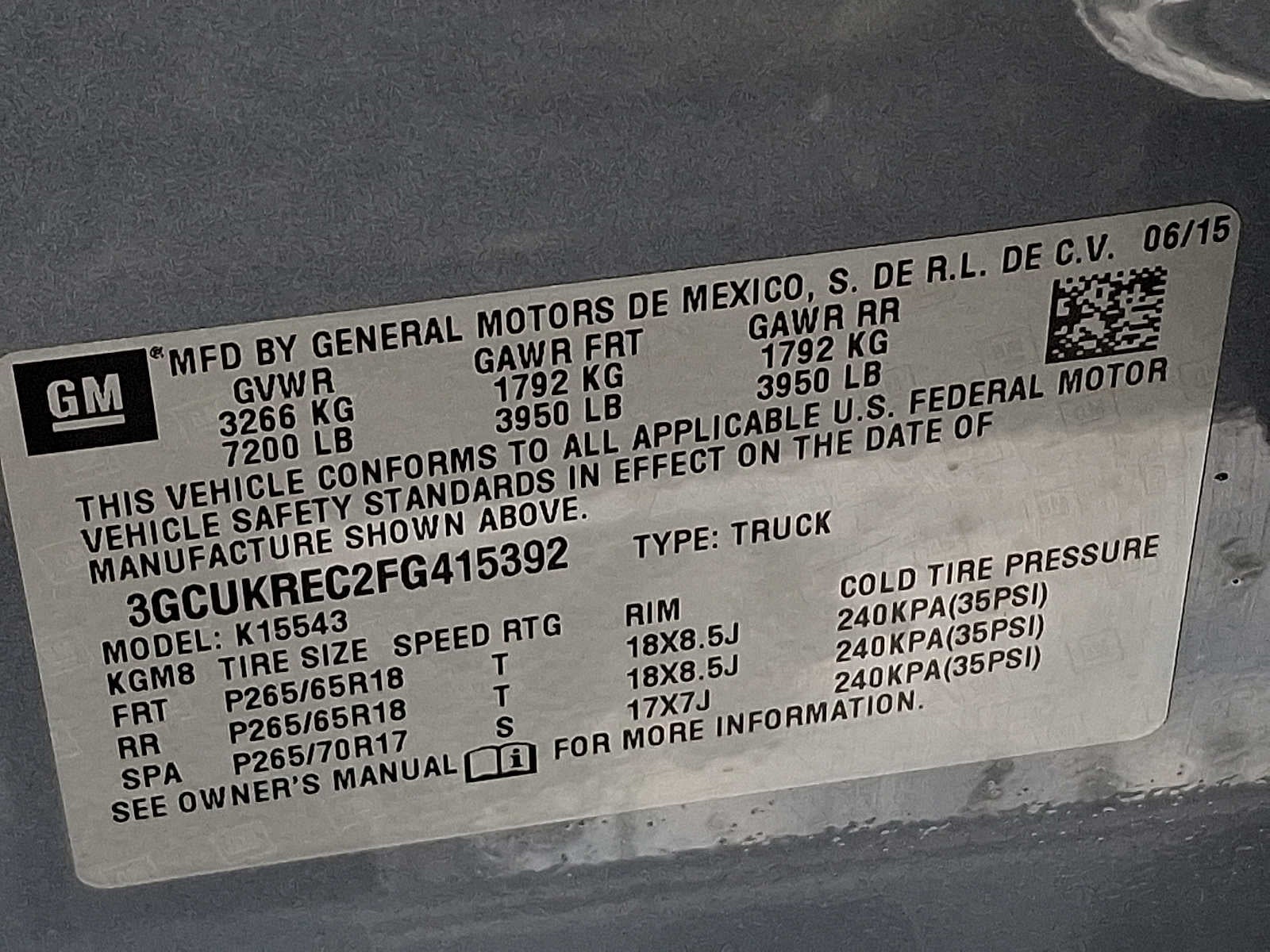 2015 Chevrolet Silverado 1500 LT