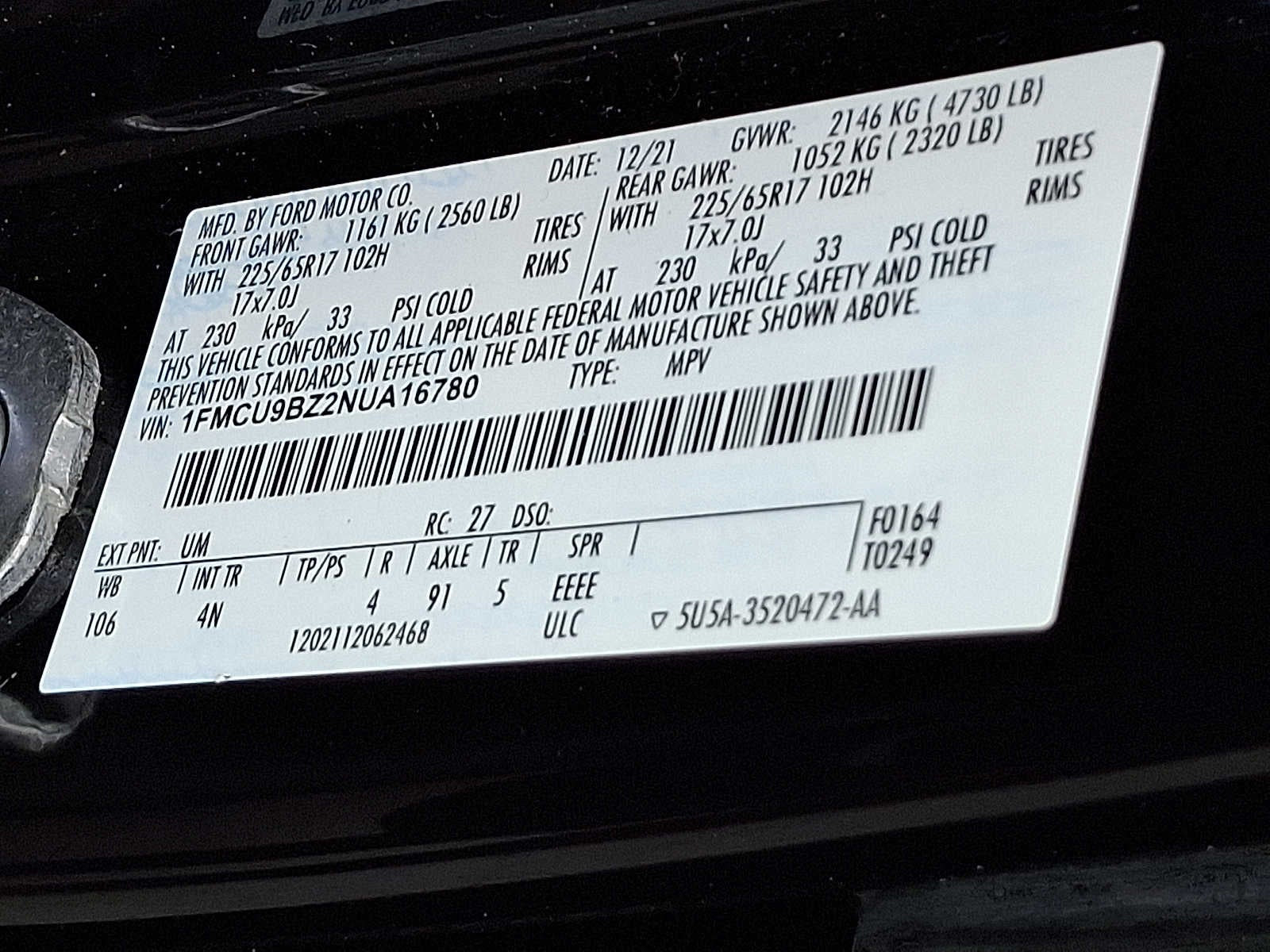 2022 Ford Escape SE Hybrid