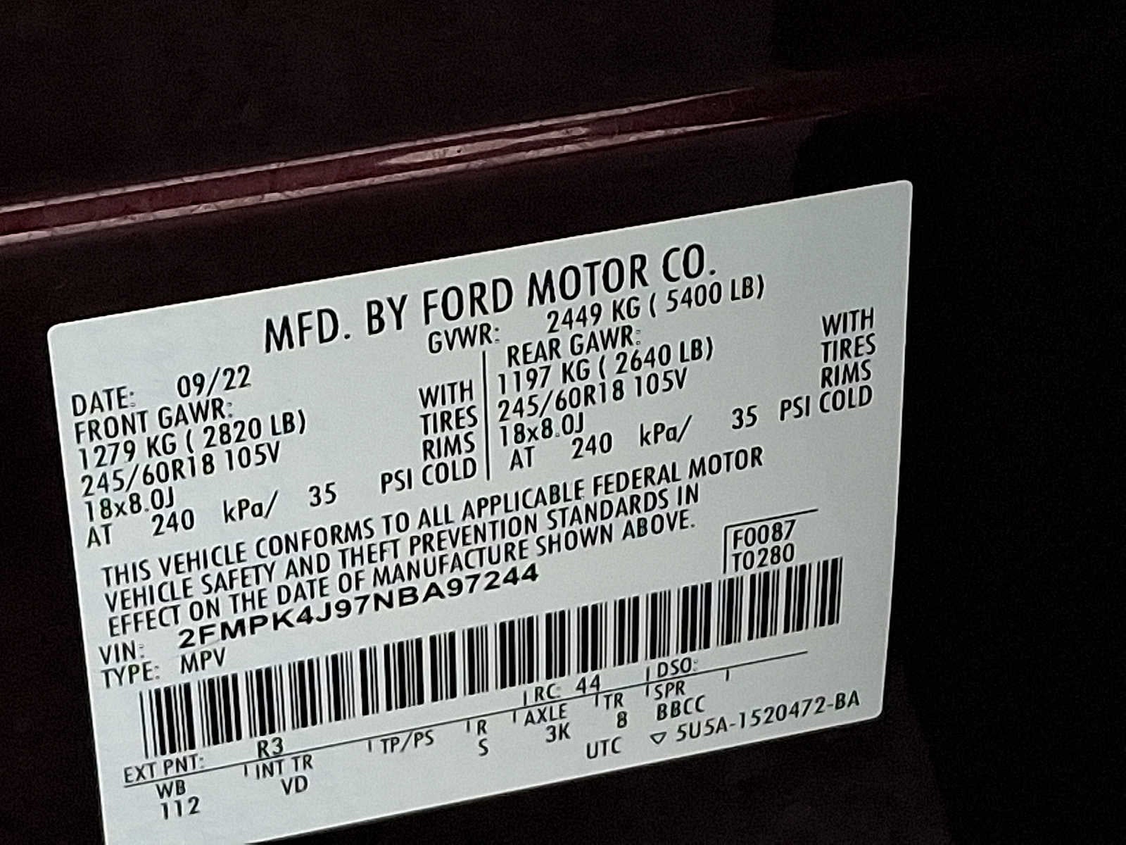 2022 Ford Edge SEL
