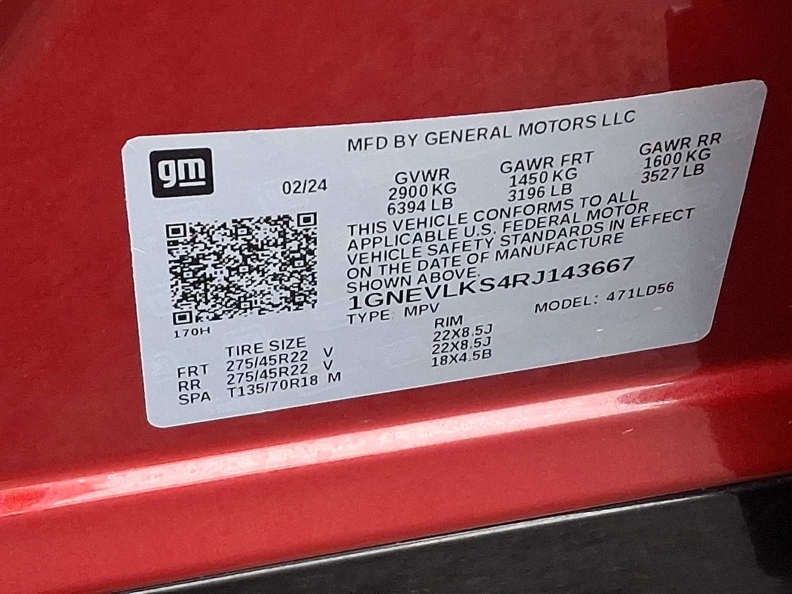 2024 Chevrolet Traverse RS