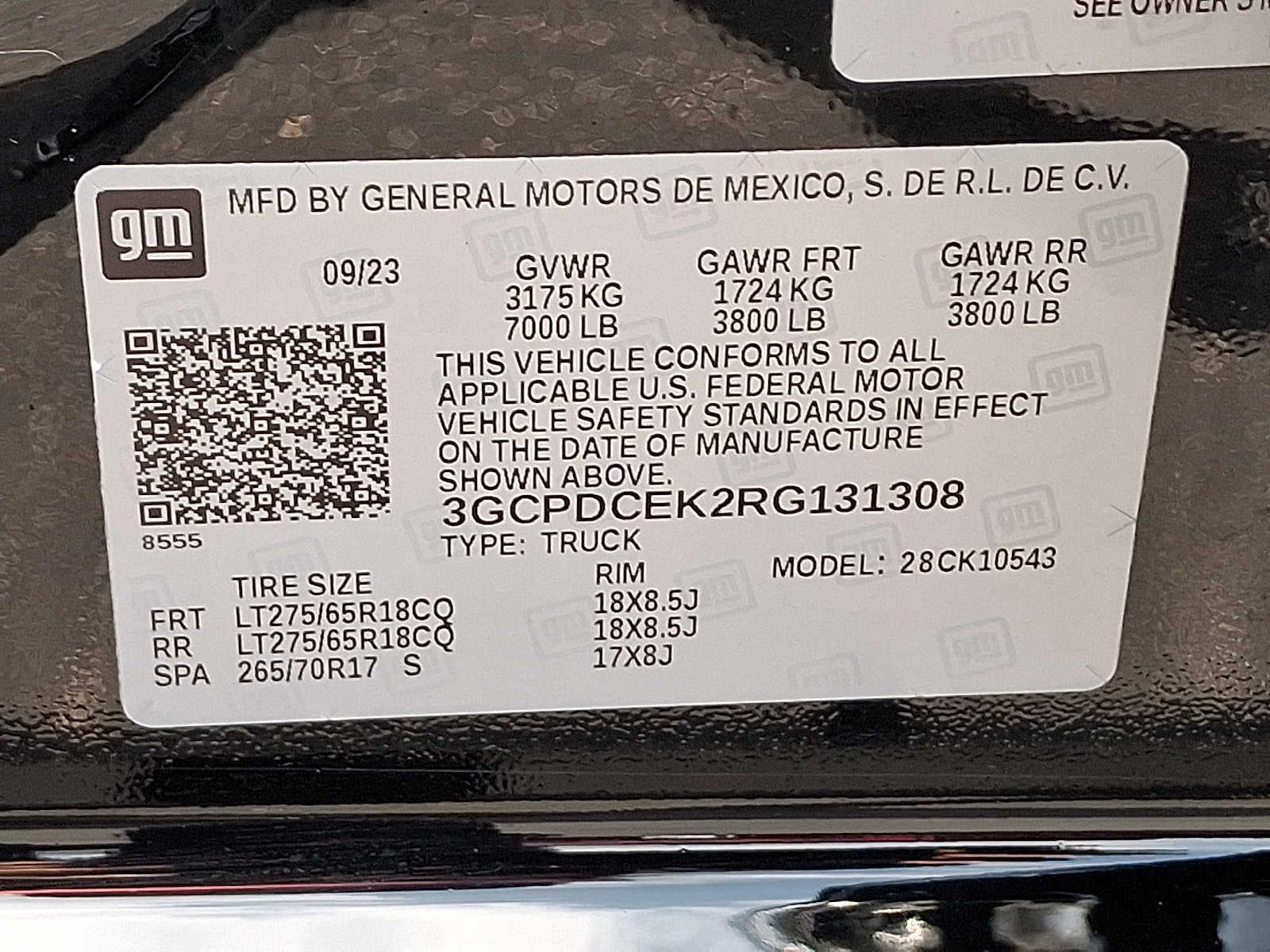 2024 Chevrolet Silverado 1500 Custom Trail Boss