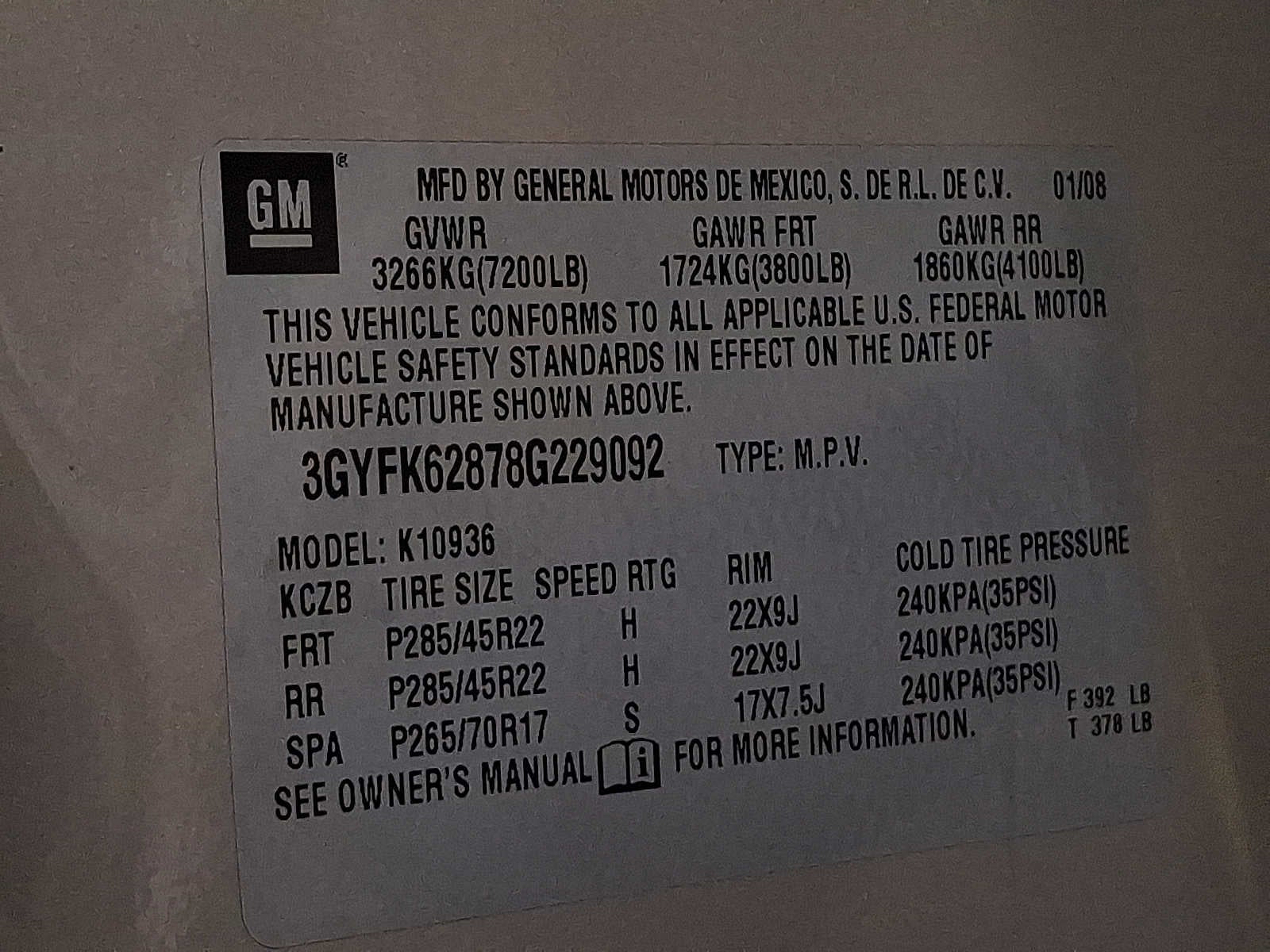 2008 Cadillac Escalade EXT AWD 4dr