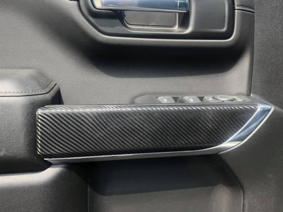 Custom door and handle details inside a Z92 Intruder Silverado