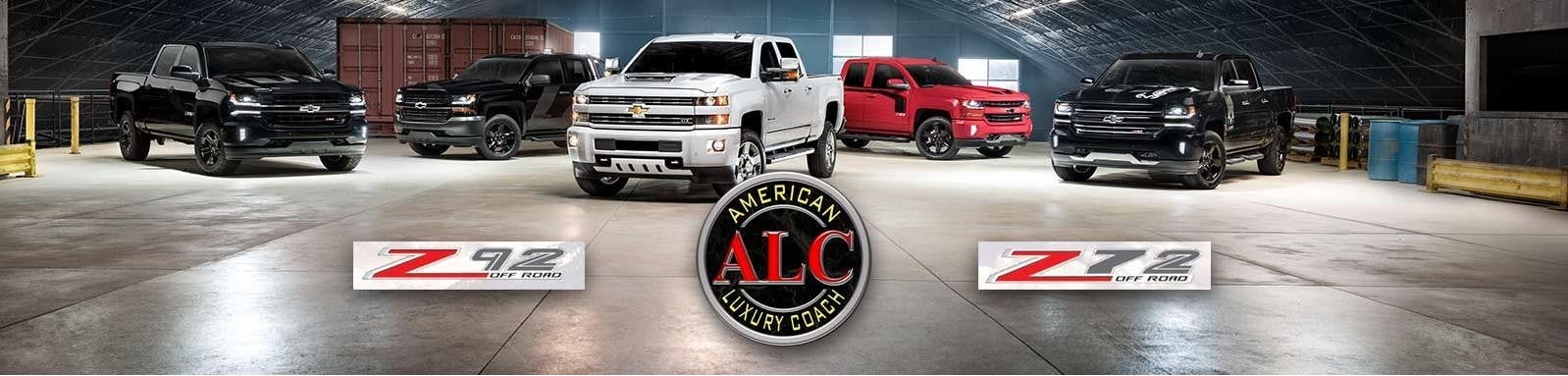 American Luxury Coach custom Chevrolet trucks available at Riverview Chevrolet near Irwin PA