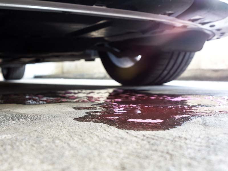 car leaking fluid